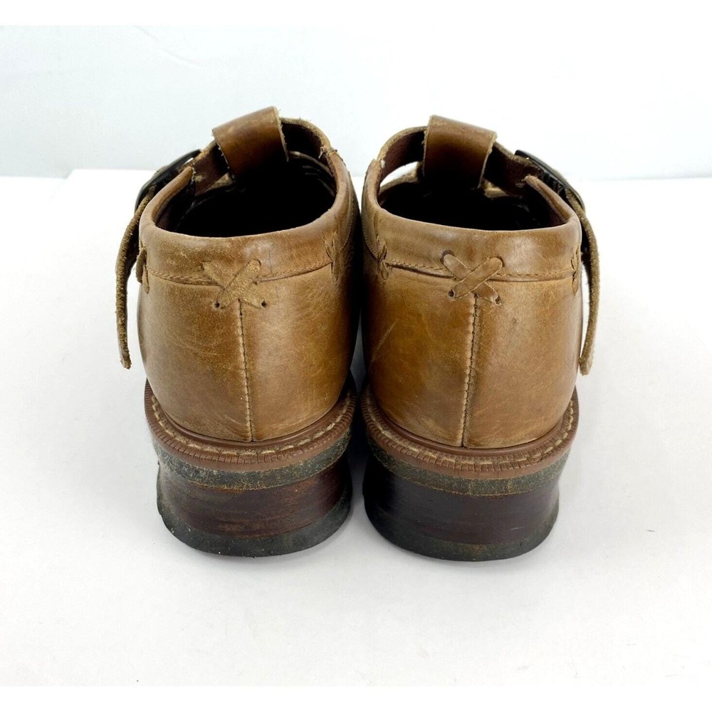 90s Skechers Nubuck Leather Loafers Womens 9.5 B Brown Flats Original Footwear - Picture 7 of 11